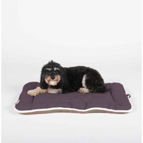 DGS Pet Products Pet Cotton Canvas Sleeper Cushion Extra Small Sand 15" x 20" x 1" (Color: Pebble Grey, size: small)